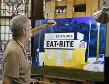 Painting Quiet Nite at EAT RITE